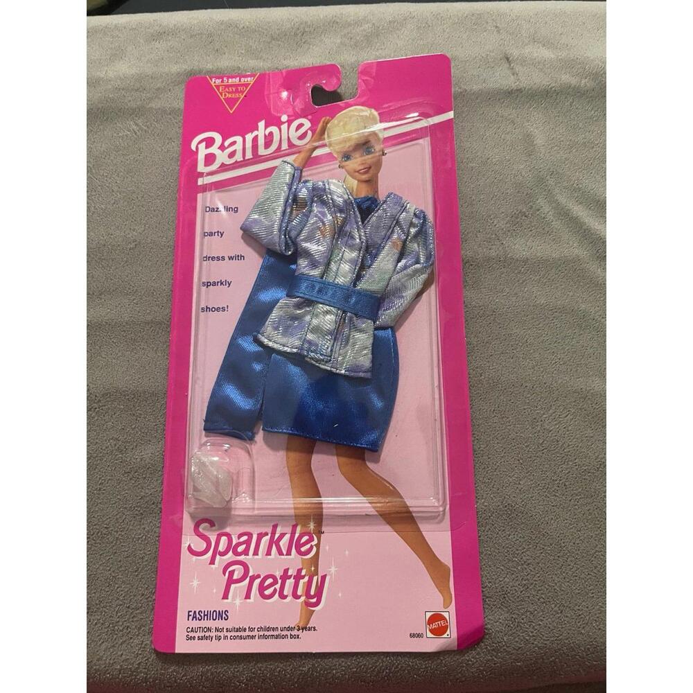 Vintage Barbie Sparkle Pretty Easy To Dress Fashions Mattel 68060 New